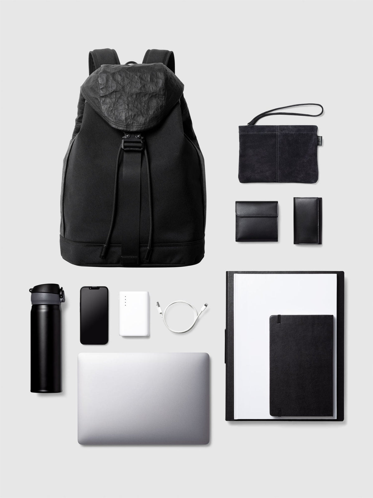 NYLON×LEATHER BACKPACK SF M 010