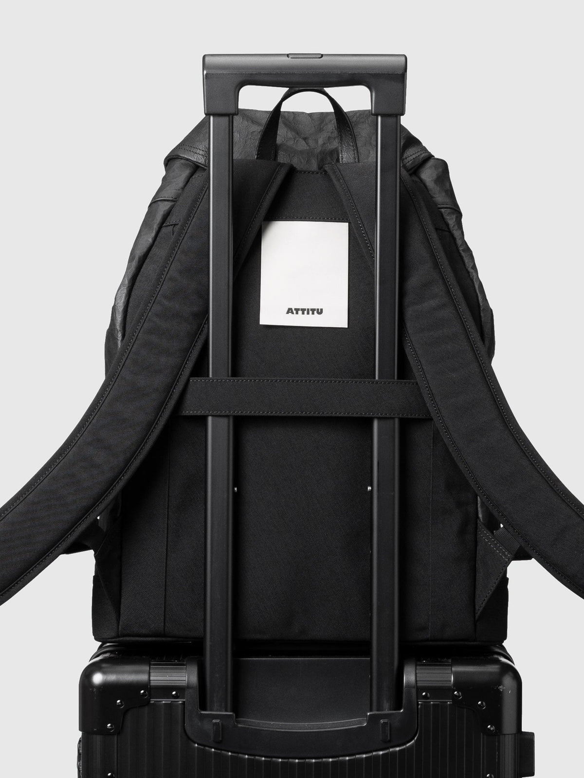 NYLON×LEATHER BACKPACK SF M 010