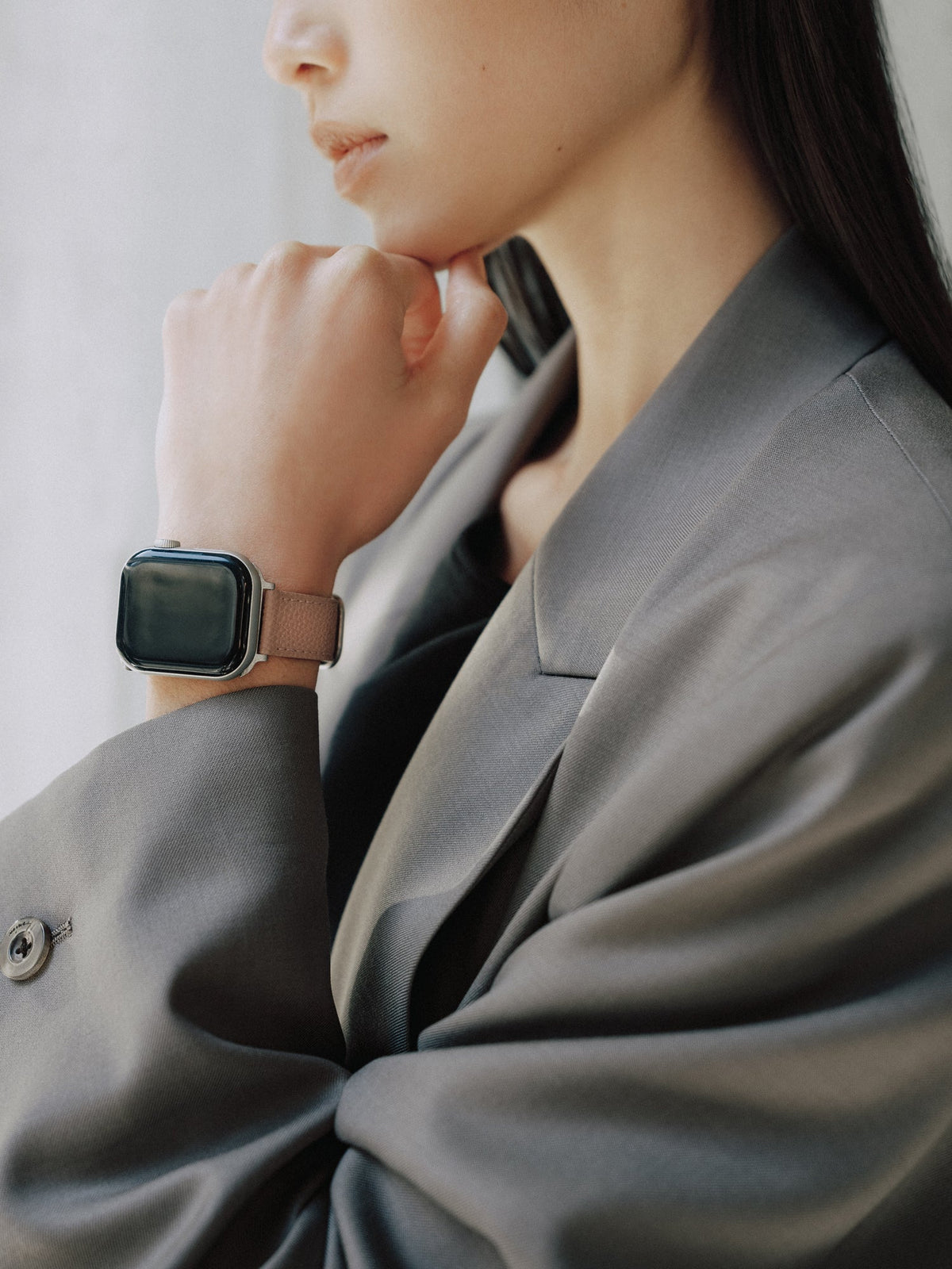 レザーウォッチバンド Apple Watch用 トレ S(ファインエンボスドレザー)