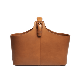 ホームコレクション レザーバスケット Large ブラウン